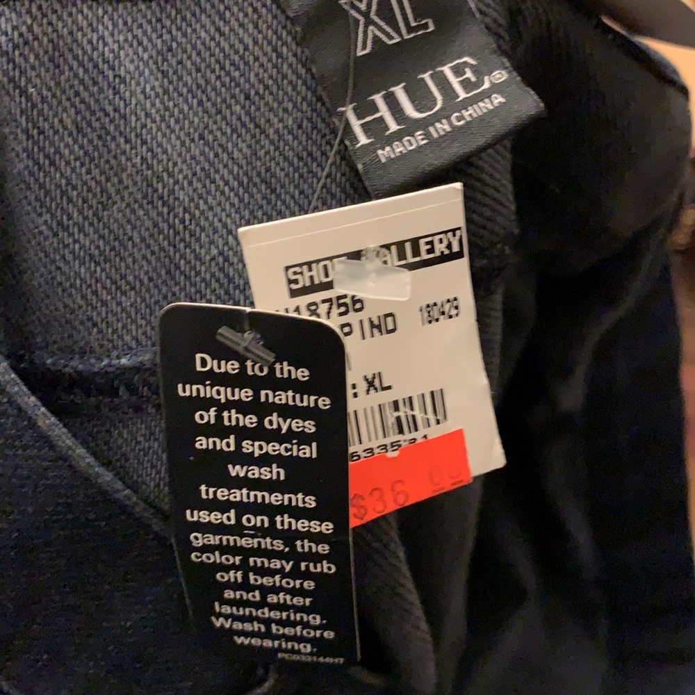 HUE Ankle slit essential denim deep indigo washNWT - Picture 9 of 13
